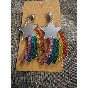Rainbow Star Fashion Earrings